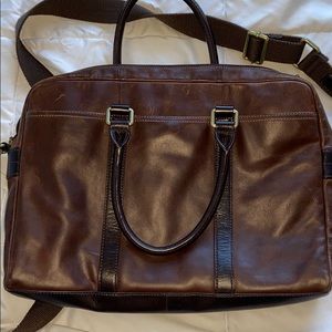 Fossil Leather messenger bag